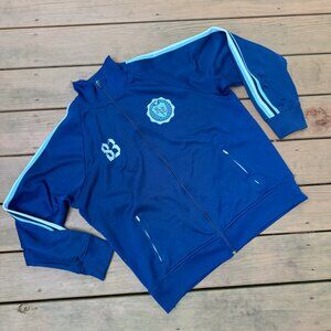 American Eagle Track Jacket X Large Mens Blue Full Zip Casual Zip Pockets